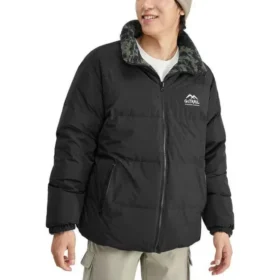 Çift Taraflı Waterproof Aşağı Ceket “Black”