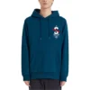Çizgi Film Desenli İpli Kapüşonlu Sweatshirt “Lacivert Siyah Beyaz Gri”