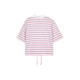 Çizgili Polo Gömlek “Pembe Beyaz”