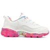 James Goldcrown x Skechers D’ Lites Crystal Düşük Bilekli Koşu Ayakkabısı Pembe/Beyaz