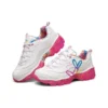 James Goldcrown x Skechers D’ Lites Crystal Düşük Bilekli Koşu Ayakkabısı Pembe/Beyaz