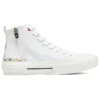 James Goldcrown x Skechers New Moon Yüksek Bilekli Kanvas Ayakkabılar Beyaz