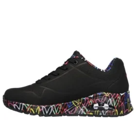 James Goldcrown x Skechers Uno Düşük Bilekli Koşu Ayakkabısı Siyah