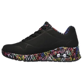 James Goldcrown x Skechers Uno Düşük Bilekli Koşu Ayakkabısı Siyah