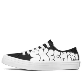 Jeremyville x Skechers V”Lites Düşük Bilekli Sneakerlar Siyah/Beyaz