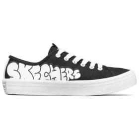 Jeremyville x Skechers V”Lites Düşük Bilekli Sneakerlar Siyah/Beyaz