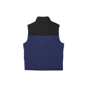 Küçük Logolu Patchwork Spor Dik Yaka Aşağı Yelek “Çok Renkli”