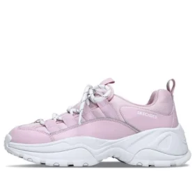 Kozmiks Düşük Bilekli Daddy Ayakkabılar Pembe/Beyaz