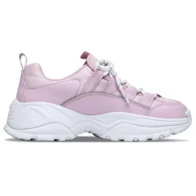 Kozmiks Düşük Bilekli Daddy Ayakkabılar Pembe/Beyaz