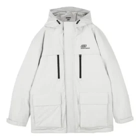 Lifestyle Serisi Kapüşonlu Waterproof Aşağı Ceket “Beyaz Siyah”