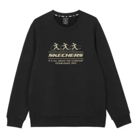 Logo Baskılı Crew Kazak “Siyah Gri Beyaz Mor”