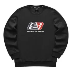 Logo Baskılı Crew Kazak “Siyah Kırmızı”