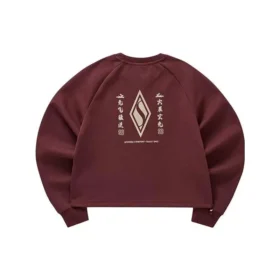 Logo Baskılı Crew Sweater “Burgundy White” Logo Baskılı Crew Sweater “Burgundy White”