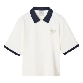 Logo Baskılı Polo Gömlek “Beyaz Siyah”
