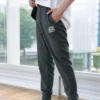 Logo Baskılı Örme Dar Kesim Spor Pantolon “Siyah Lacivert Gri”