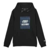 Logo Grafikli Kapüşonlu Sweatshirt “Siyah Mavi”