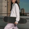Logo Harfli Baskılı Günlük Kapüşonlu Sweatshirt “Çok Renkli”