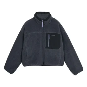 MODA Kontrast Patchwork Örgü Ceket “Teal”