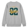 Numaralı Baskılı Crew Sweatshirt “Gri Siyah Beyaz”