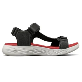 On-the-GO 600 Velcro Sandaletler Siyah/Kırmızı