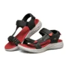 On-the-GO 600 Velcro Sandaletler Siyah/Kırmızı