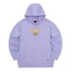 Renkli Casual Serisi Harf Baskılı Kapüşonlu Sweatshirt “Mor Sarı”