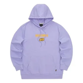Renkli Casual Serisi Harf Baskılı Kapüşonlu Sweatshirt “Mor Sarı”