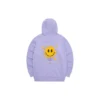 Renkli Casual Serisi Harf Baskılı Kapüşonlu Sweatshirt “Mor Sarı”