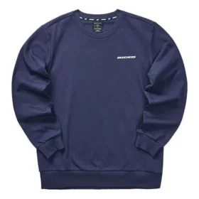 Renkli Günlük Serisi Grafikli Crew Sweatshirt “Navy White”