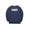 Renkli Günlük Serisi Grafikli Crew Sweatshirt “Navy White”