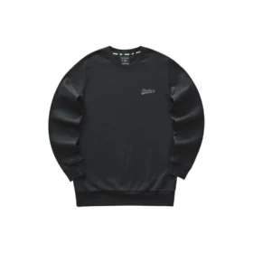 Renkli Günlük Serisi Örme Crew Sweatshirt “Siyah”