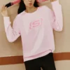 S Letter Crew Sweater “Pembe”