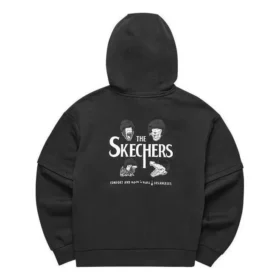 Skechers x Hilarious Monster Grafik Kapüşonlu Sweatshirt “Siyah Beyaz” Skechers x Hilarious Monster Grafik Kapüşonlu Sweatshirt “Siyah Beyaz”
