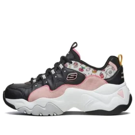 Skechers x Line Friends D’ Lites 3.0 Düşük Bilekli Clunky Ayakkabılar Siyah/Pembe