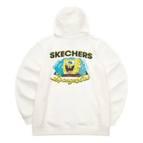 Skechers x SpongeBob SquarePants Grafik Kapüşonlu Sweatshirt “Beyaz Sarı Siyah”