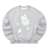 Skechers x XIAOLI Grafikli Crew Kazak “Gri Beyaz”