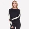 Skechluxe Elevate Blok Desenli Bisiklet Yaka