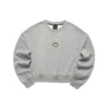 Smile Grafikli Crew Sweatshirt “Siyah Gri Mor”