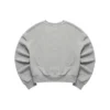 Smile Grafikli Crew Sweatshirt “Siyah Gri Mor”