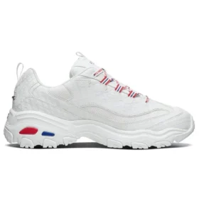 Snickers x Skechers D’ Lites 1.0 Düşük Bilekli Kalın Tabanlı Ayakkabılar Beyaz