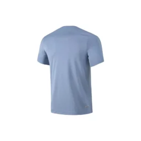 Spor Logolu Baskılı Tişört “Teal Beyaz”