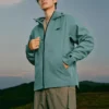 Spor Serisi Kapüşonlu Ceket “Teal”