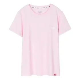 Spor Yuvarlak Yaka Günlük Kısa Kollu Pembe