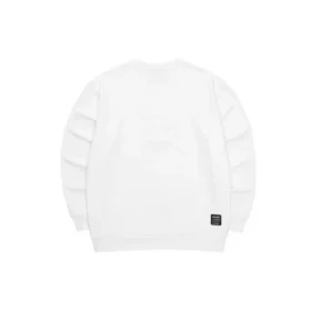 Sport Letter Crew Sweater “Beyaz Pembe”