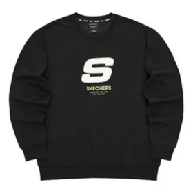 Sport Letter Crew Sweater “Siyah Beyaz”