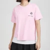 SS20 Çapraz Örgü Kısa Kollu Pembe