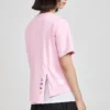 SS20 Çapraz Örgü Kısa Kollu Pembe