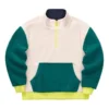 Stroll Serisi Dik Yaka Çift Taraflı Pullover Sweatshirt “Bej Yeşil Siyah Sarı”