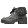Teen Spirit Knit Buzz Ankle Bot “Black Charcoal”