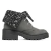 Teen Spirit Knit Buzz Ankle Bot “Black Charcoal”